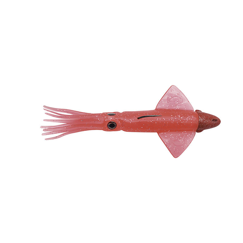 Vinilo Pesca Jigging Spinning JLC Xipi Rojo Brillos 180 g 21 cm