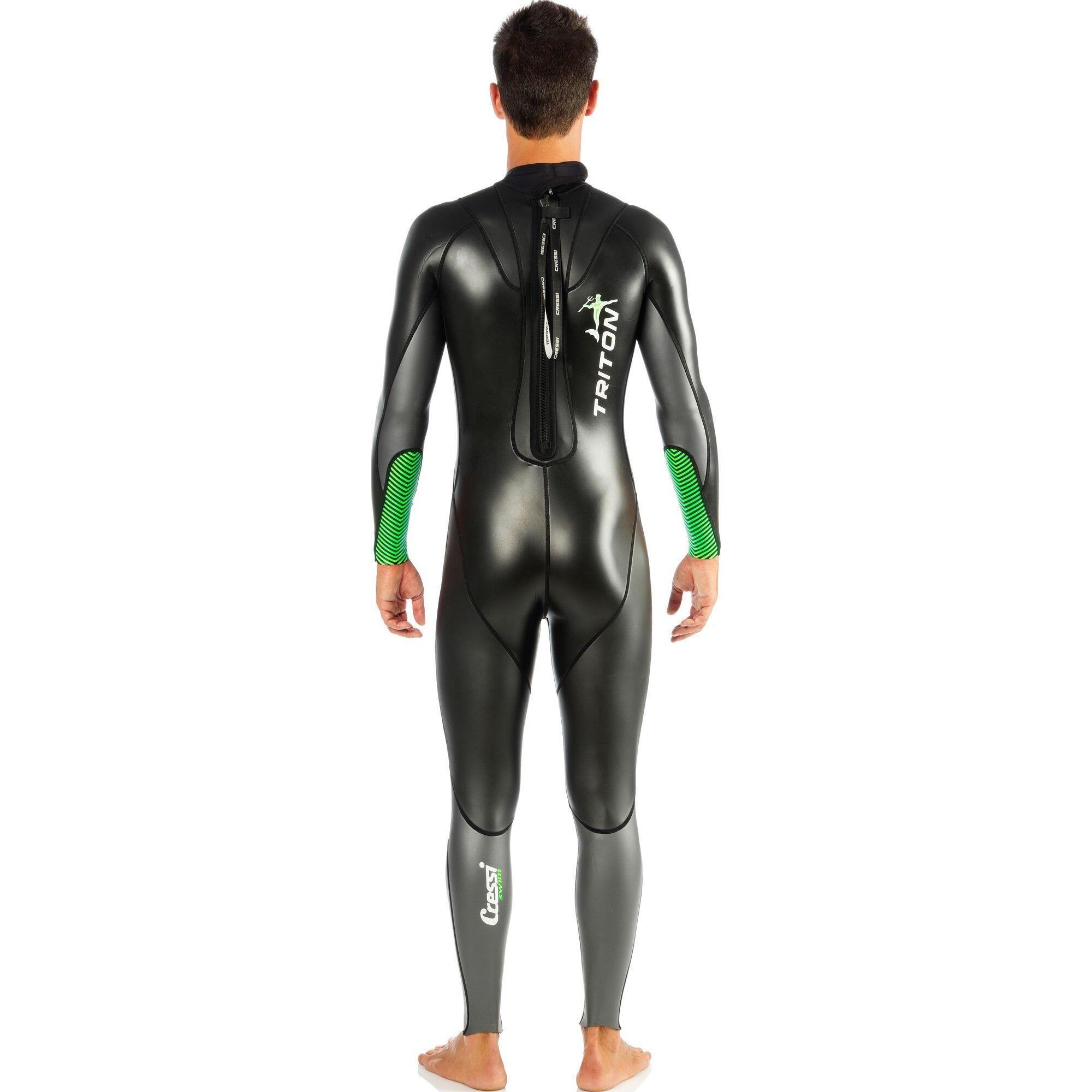 Costum de neopren pentru bărbați Cressi Triton 1.5 mm pentru triatlon
