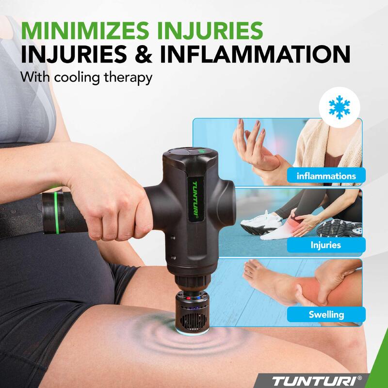 Tunturi Tête pour pistolet de massage, chauffer et refroidir