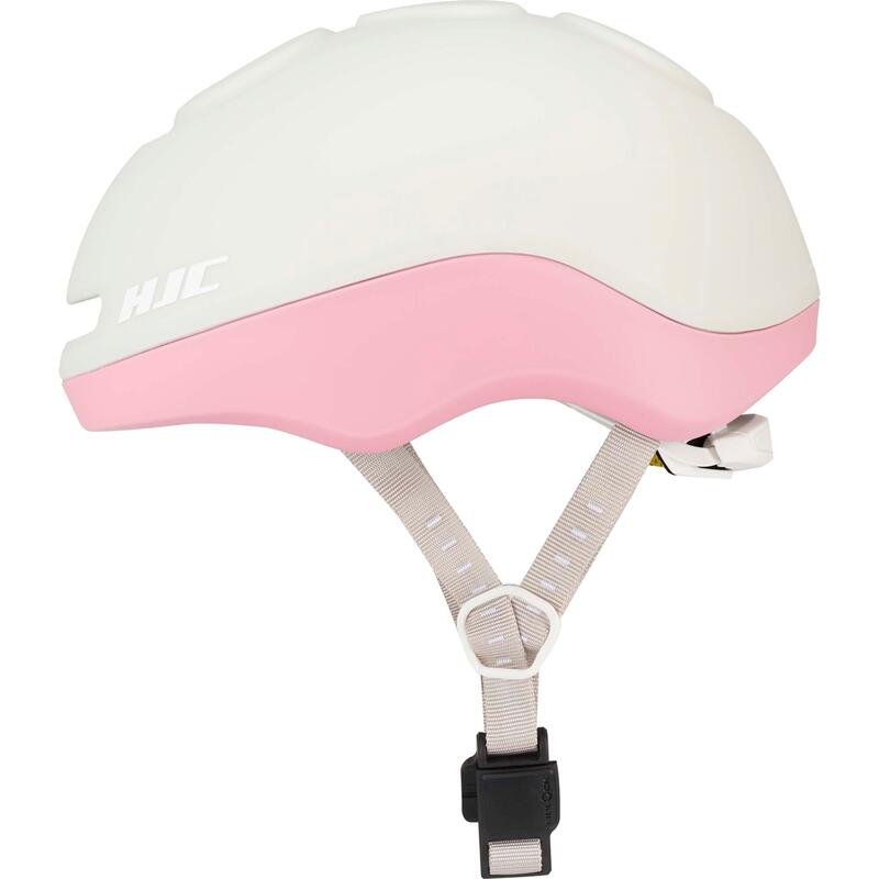 Gleo Kinderhelm Mat Grijs Roze 49 - 55 cm