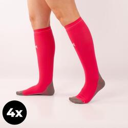 Chaussettes de course Xtreme rose (4-PACK)