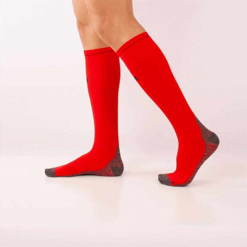 CALCETINES DE COMPRESIÓN GRADUAL ROJO 4-PACK