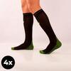 Chaussettes de course Xtreme noires (4-PACK)