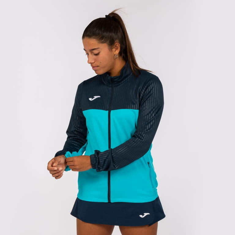 Casaco Padel Mulher Joma Montreal Azul-Turquesa Fluor 7/7