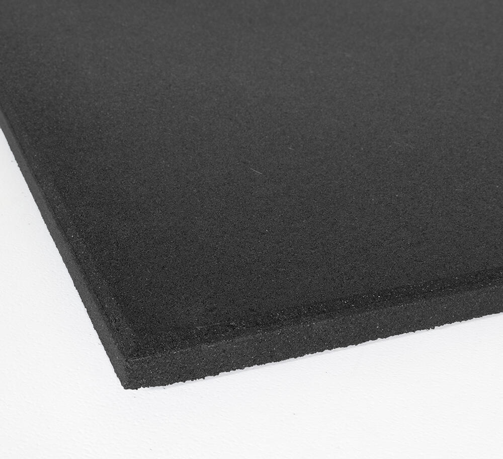 Piastrella per pavimento sportivo 100x100cm 15mm - Grana extra fine - Nero 2/7