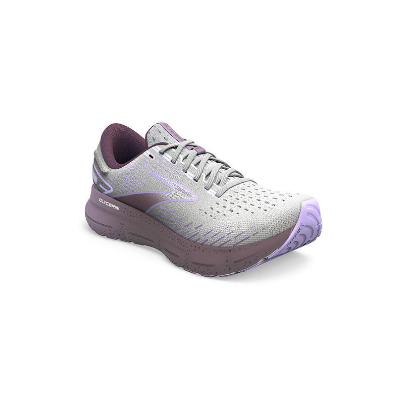 Glycerin 20 成人女裝路跑鞋 - 白 x 紫色