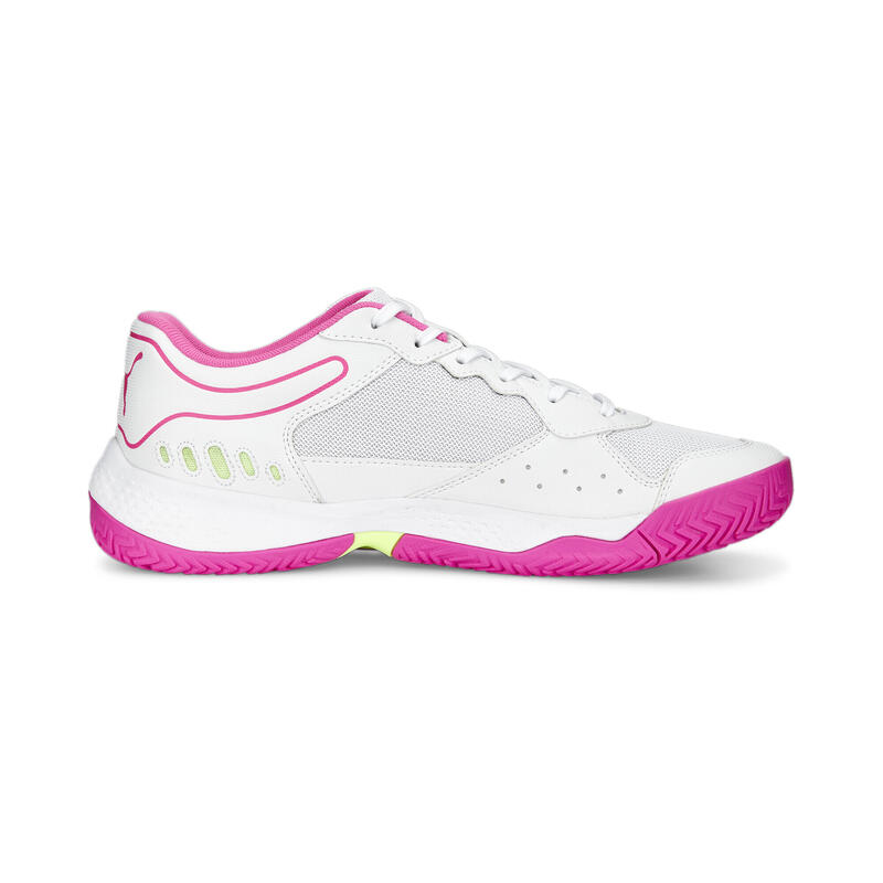 Solarsmash RCT Padelschuhe Herren PUMA White Ravish Fast Yellow Pink