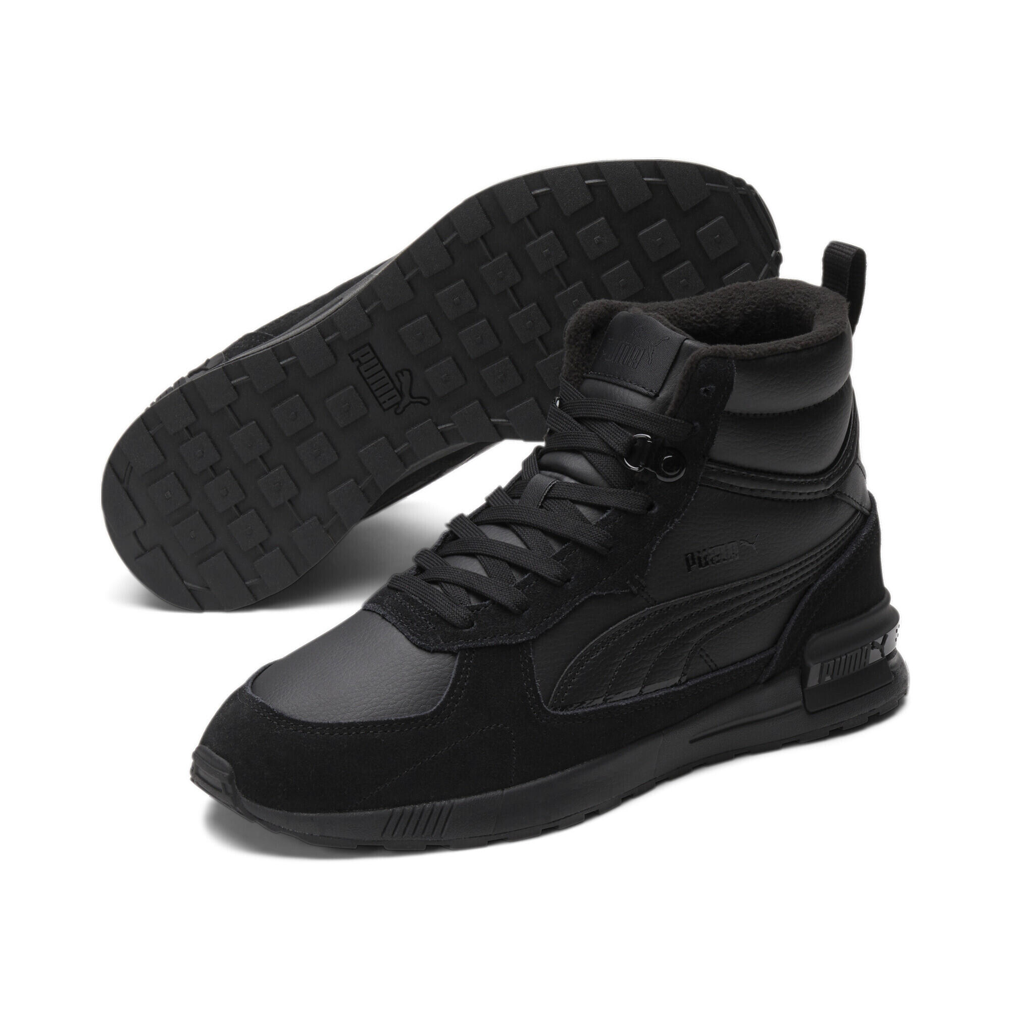 Puma - Sneakers Mi-hautes Graviton Puma Black - Baskets - Noir - Decathlon