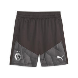 Borussia Dortmund voetbaltrainingsshort PUMA Black Silver Metallic