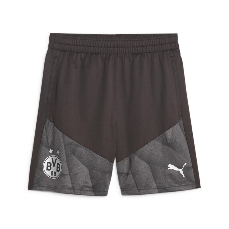 Borussia Dortmund Fußball-Trainingsshorts Herren PUMA Black Silver Metallic