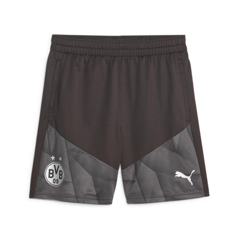 Shorts da training calcio Borussia Dortmund PUMA Black Silver Metallic