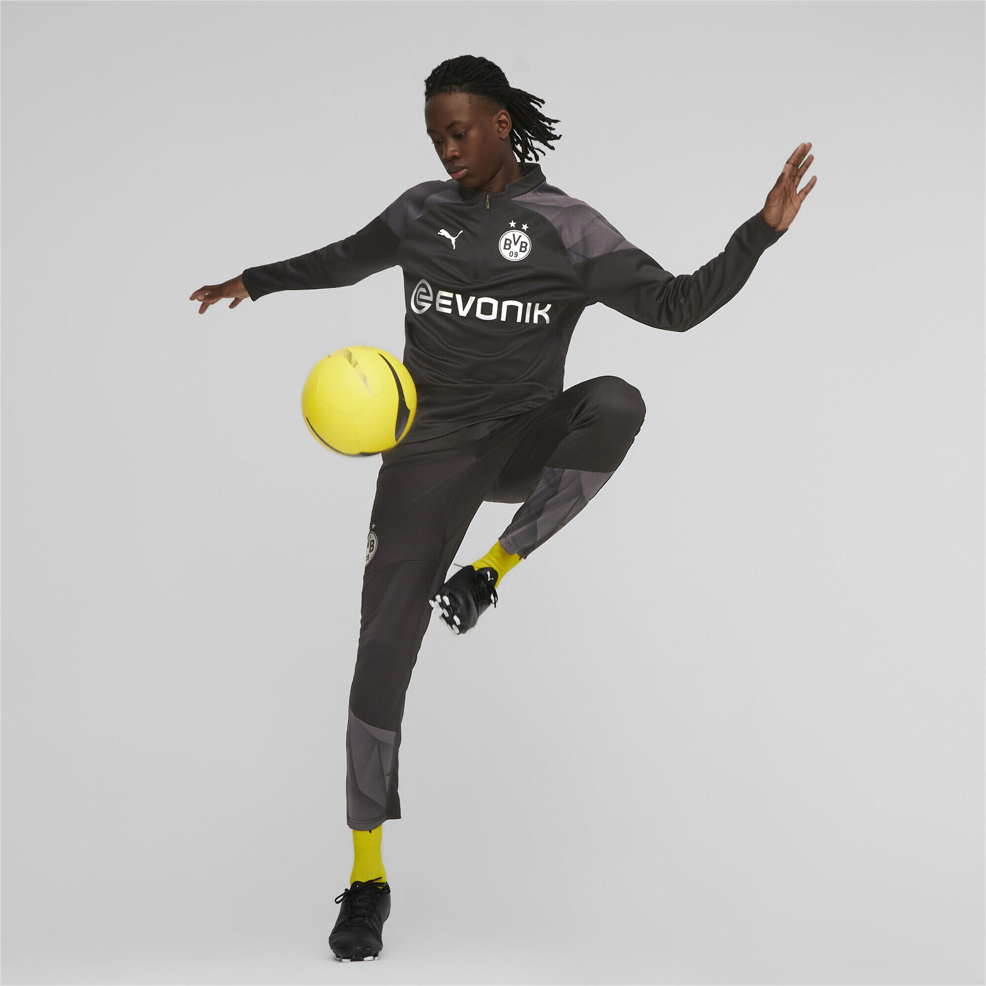 Prenda Borussia Dortmund de training de fútbol con cremallera de un cuarto PUMA 5/6