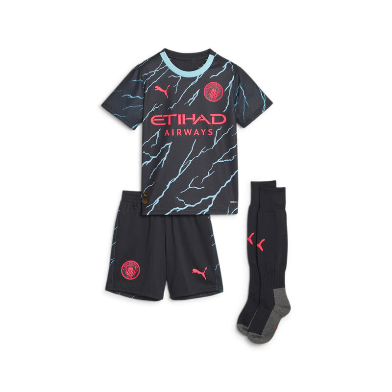 Tenue Third 23/24 Manchester City Jeune Enfant PUMA Dark Navy Hero Blue Black