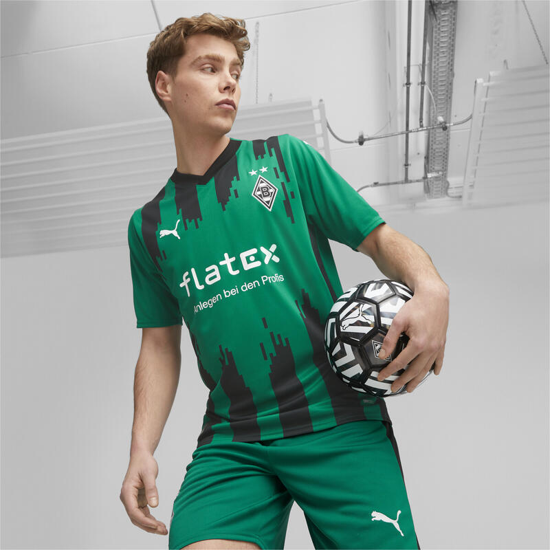 Borussia Mönchengladbach 23/24 Auswärtstrikot Herren PUMA Power Green Black