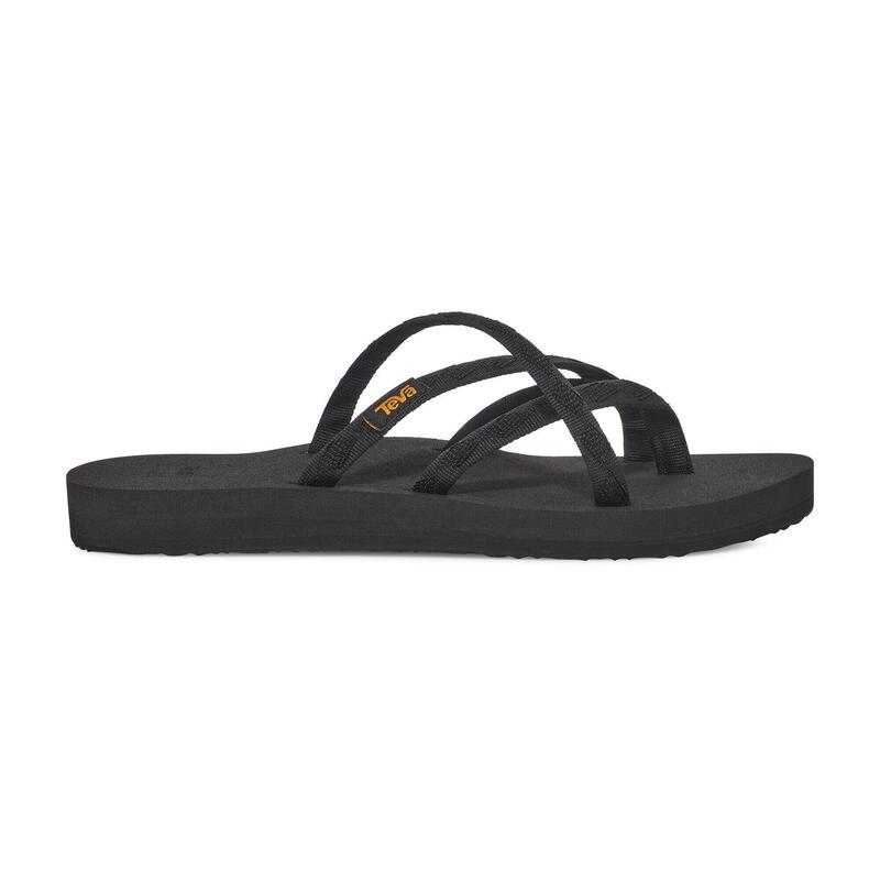 OLOWAHU WOMEN'S FLIP-FLOPS - MIX B BLACK ON BLACK - Decathlon