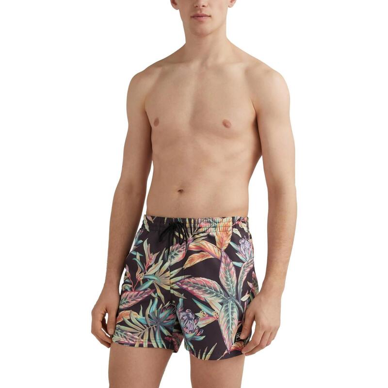 Cali Print 15'' Swim Shorts férfi fürdőnadrág - fekete