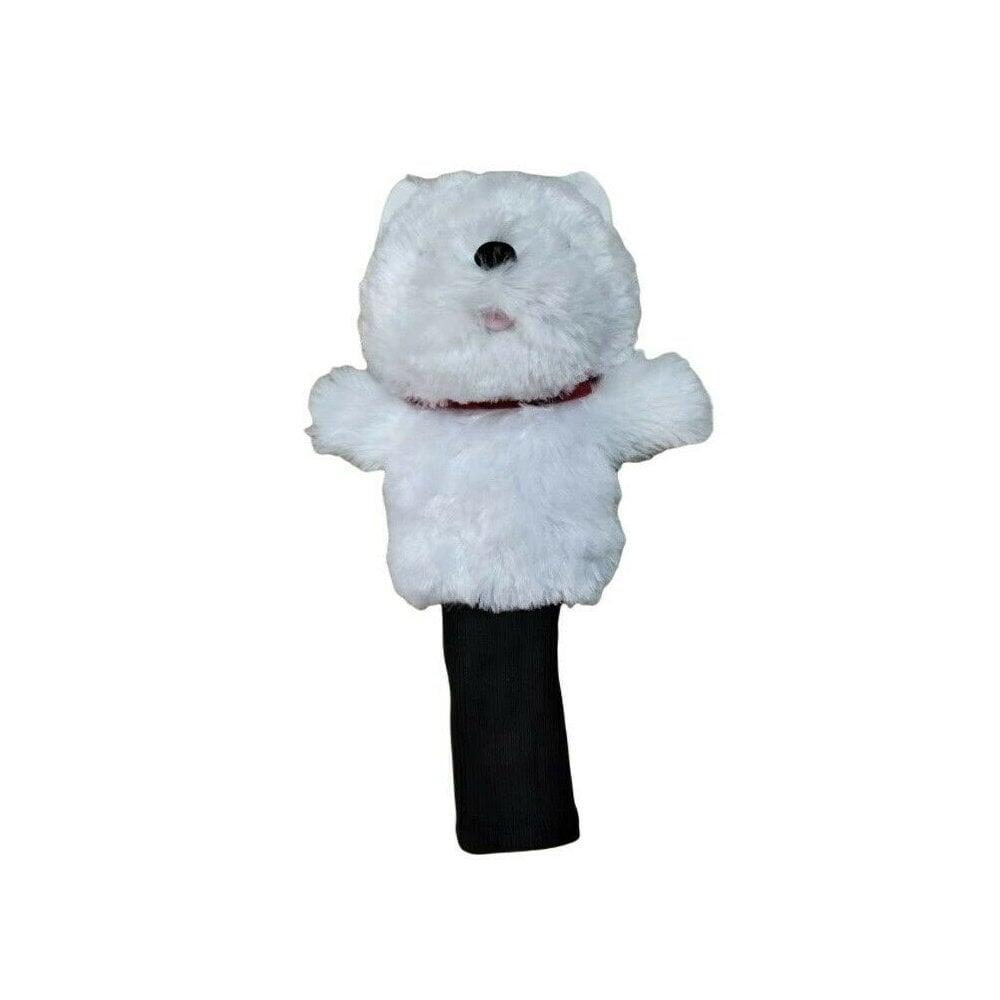 Westie Dog Golf Driver Plush Headcover with sock 1/6