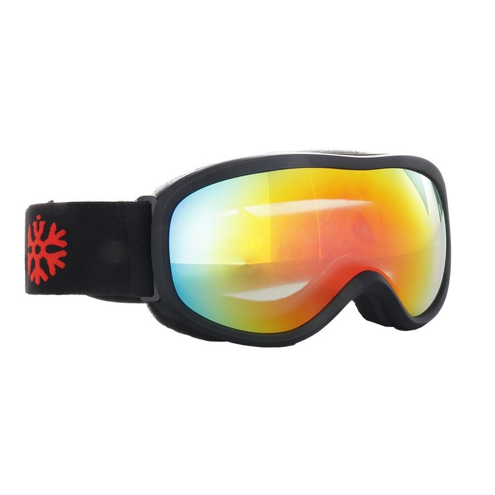 Kinder Skibril / Snowboard bril zwart - Rood spiegelglas 4/7
