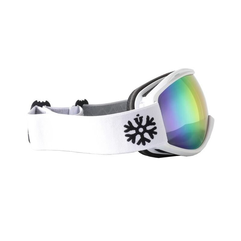 Maschera da sci / snowboard Bianco - Vetro a specchio rosa