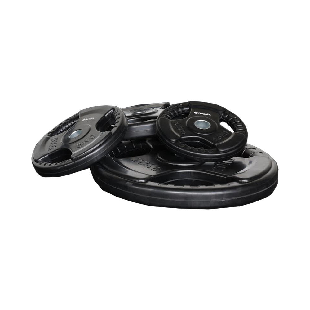 Set di manubri per allenamento di forza con 4 dischi da 10 kg 6/6