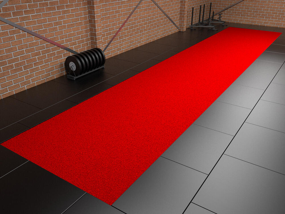 Sprinttrack Uni Indoor (gazon artificiel) - 10 x 2 m - Rouge 2/4
