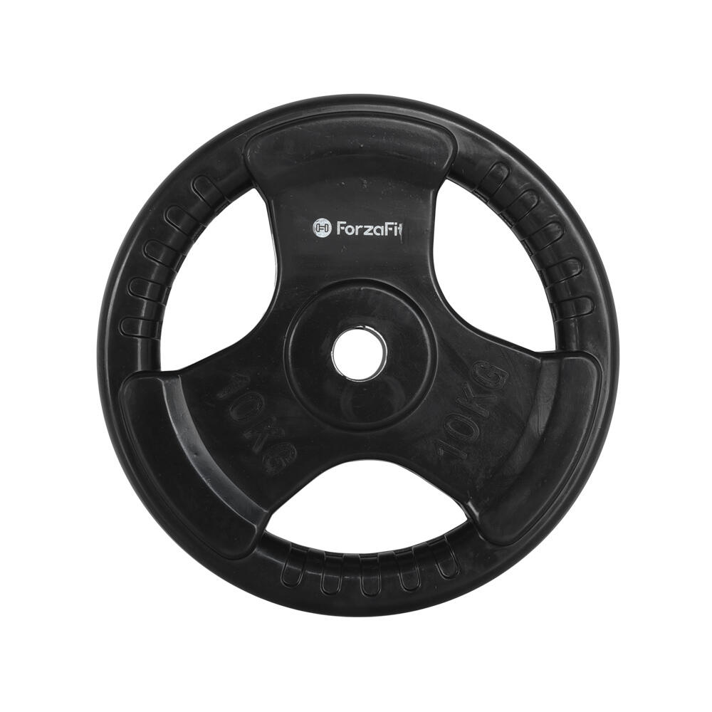 Set di manubri per allenamento di forza con 4 dischi da 10 kg 3/6