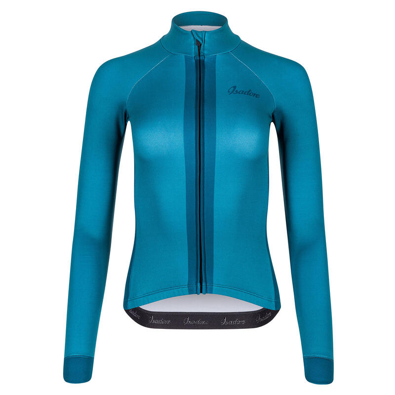 Maglia a manica lunga da ciclismo da donna Debut Verde Diaspro