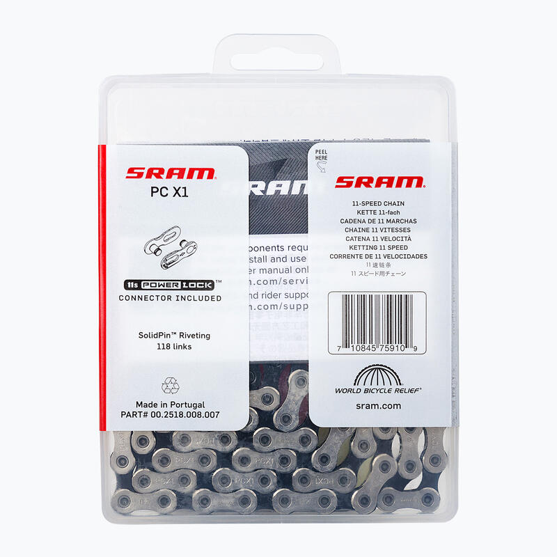 SRAM CN PCX1 118LI kerékpárlánc W/ PWR.LCK 11S 1