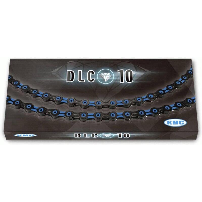 Chaîne de vélo Dlc10 Noir/Bleu 116 maillons