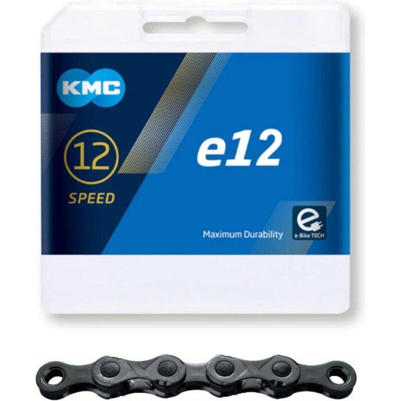 Cadena E Bike 12v 130 Eslabones  Negro  Kmc