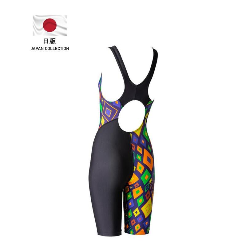 [FINA APPROVED] JP J-MASTER S23 548 WOMEN ONE-PIECE SWIMSUIT - NAVY/ORANGE