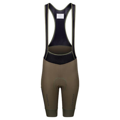 Pantaloncini con bretelle da ciclismo da donna Signature Verde Sopravvissuto