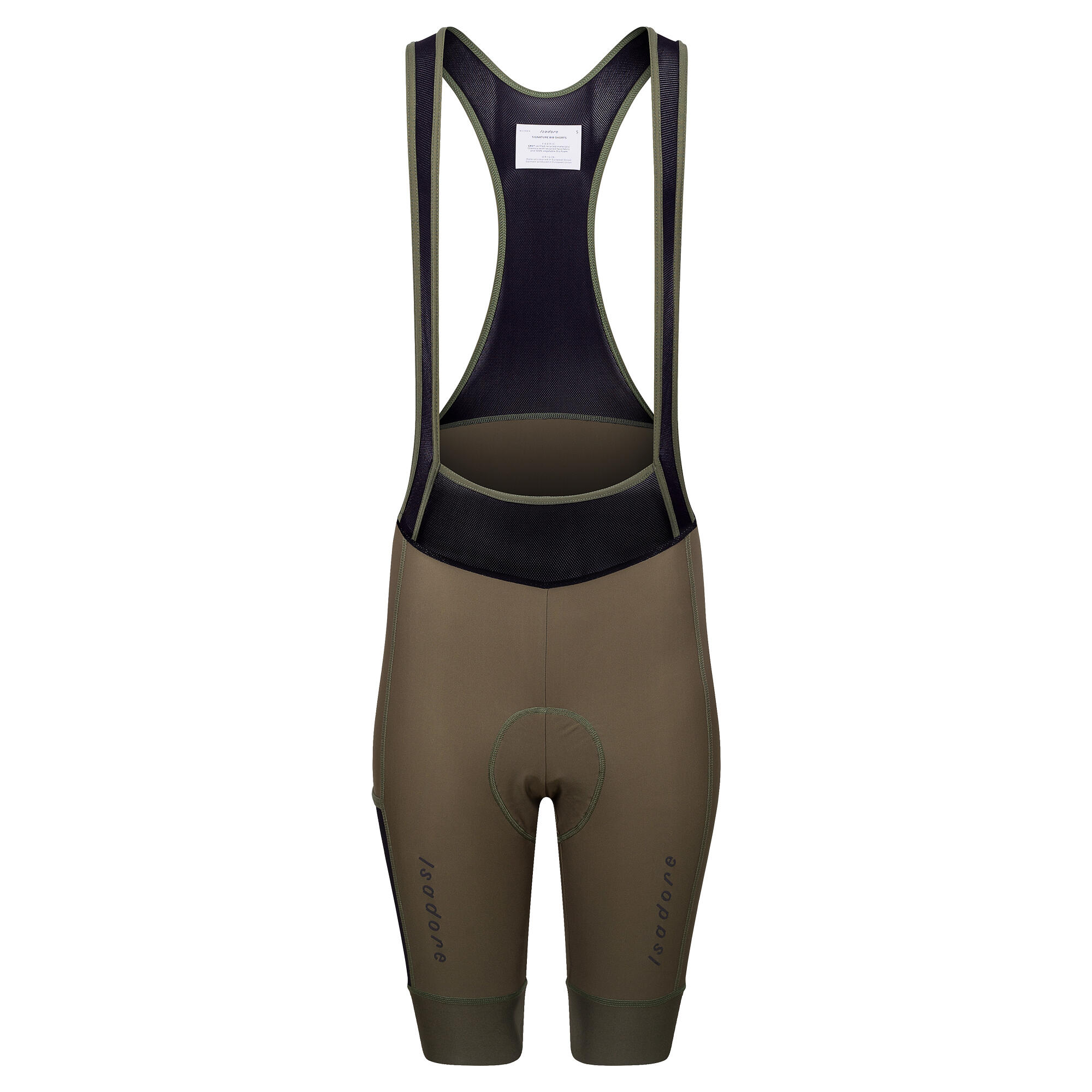 Isadore - Cuissard De Cyclisme Pour Femmes Signature Vert Survivant - Cuissard De Vélo À Bretelles - Noir - 48 Xl - Decathlon
