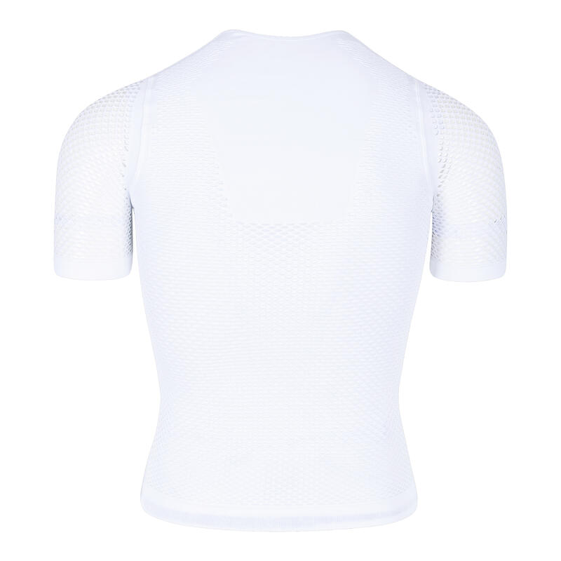 Uniseks wieler Shirt met korte mouwen als baselayer Echelon Wit