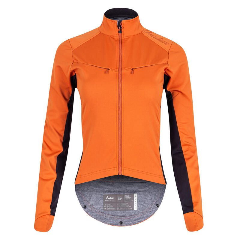 Veste de cyclisme pour femmes Softshell Hiver Signature Flamme Dorée