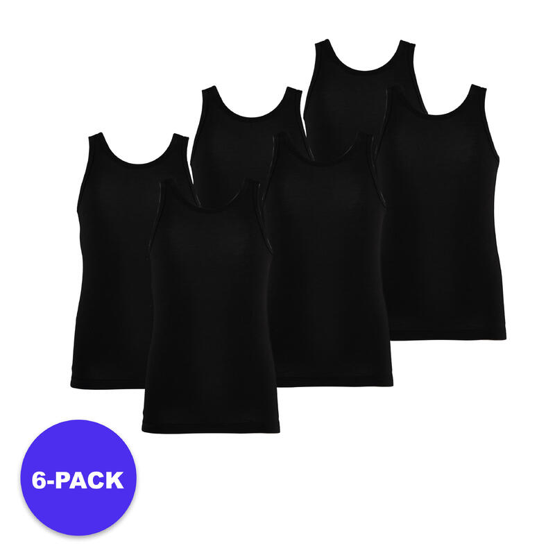 Apollo (Sports) | Chemise enfant | Noir | Taille 122/128 | 6-Pack