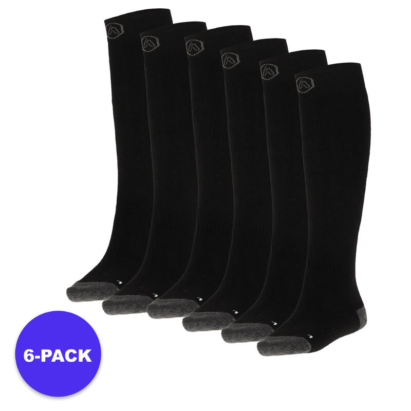 Apollo (Sports) | Chaussettes de ski unisexes | Noir | 35/38 | 6-Pack