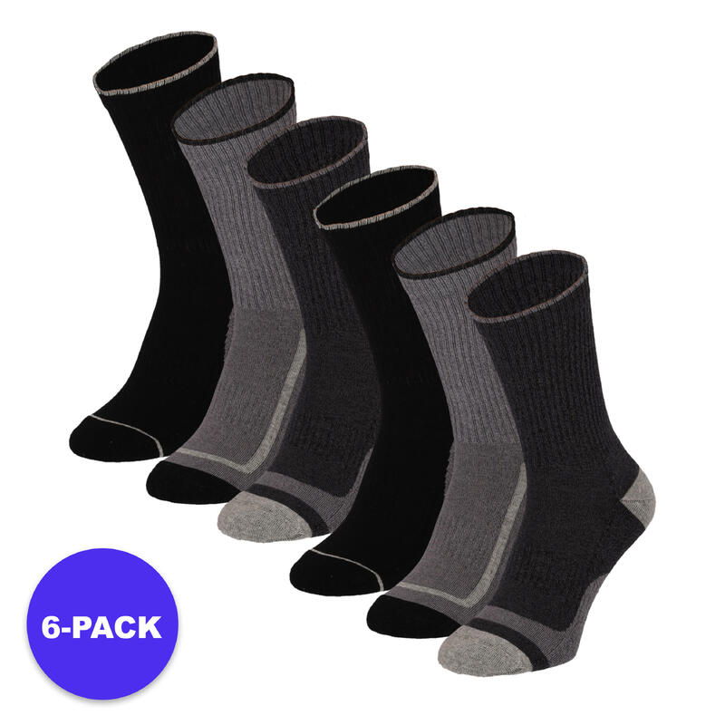 Apollo (Sports) | Chaussettes de sport Casual | Noir | 42/47 | 6-Pack