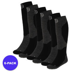 Apollo (Sports) | Chaussettes de ski enfant | Unisexe | Noir | 23/26 | 6-Pack