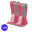 Apollo (Sports) | Chaussettes de ski unisexes | Rose | Taille 39/42 | 4-Pack