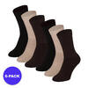 Apollo (Sports) | Chaussettes de sport | Unisexe | Brun | Taille 42/47 | 6-Pack