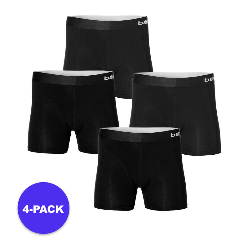 Apollo (Sports) | Boxer Shorts Hommes | Noir | Taille M | 4-Pack