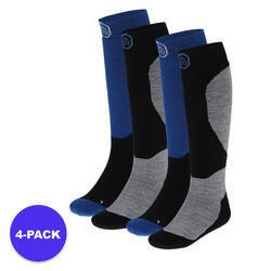 Apollo (Sports) - Skisokken kind - Unisex - Multi Blauw - 23/26 - 4-Pack -