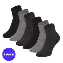 Apollo (Sports) | Chaussettes de sport à la cheville | Gris | 36/41 | 6-Pack