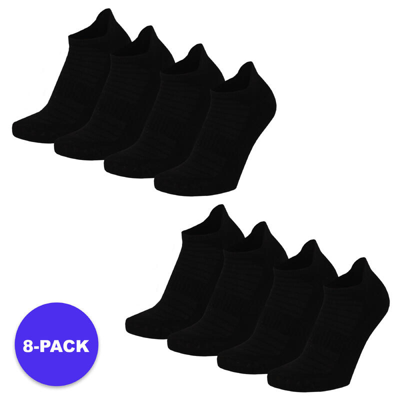 Apollo (Sports) | Chaussettes de baskets Enfants | Noir | Taille 23/26 | 8-Pack