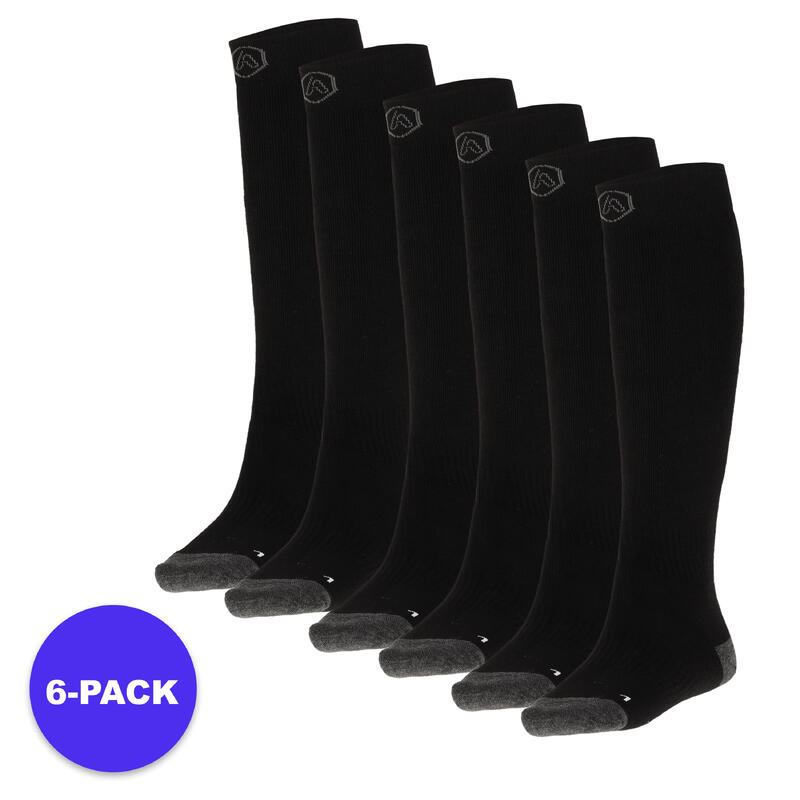 Apollo (Sports) | Chaussettes de ski enfant | Unisexe | Noir | 23/26 | 6-Pack