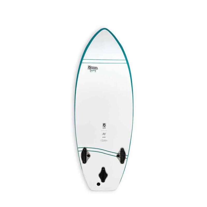 Foamy FLOAT X FCS 5'4 softtop riverboard met prestaties en bredere contouren