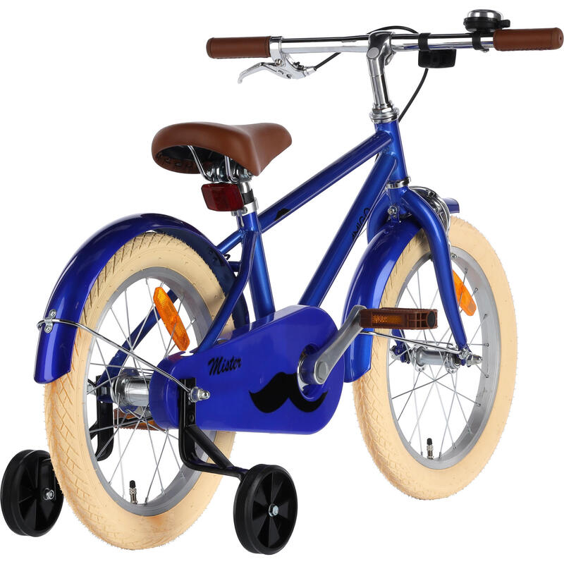 AMIGO Vélo garçon Mister 16 Pouces 24 cm Garçon Frein à rétropédalage Bleu