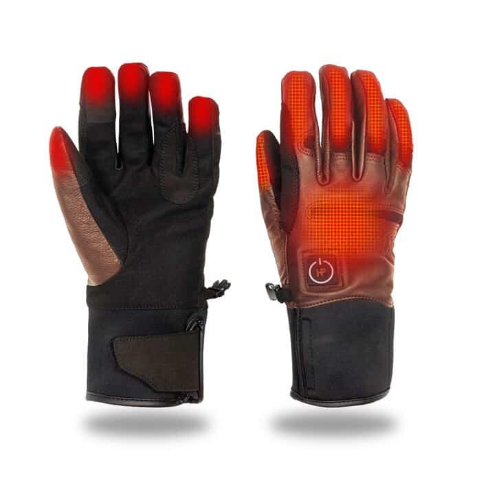 Verwarmde handschoenen NATURE cognac - HeatPerformance®