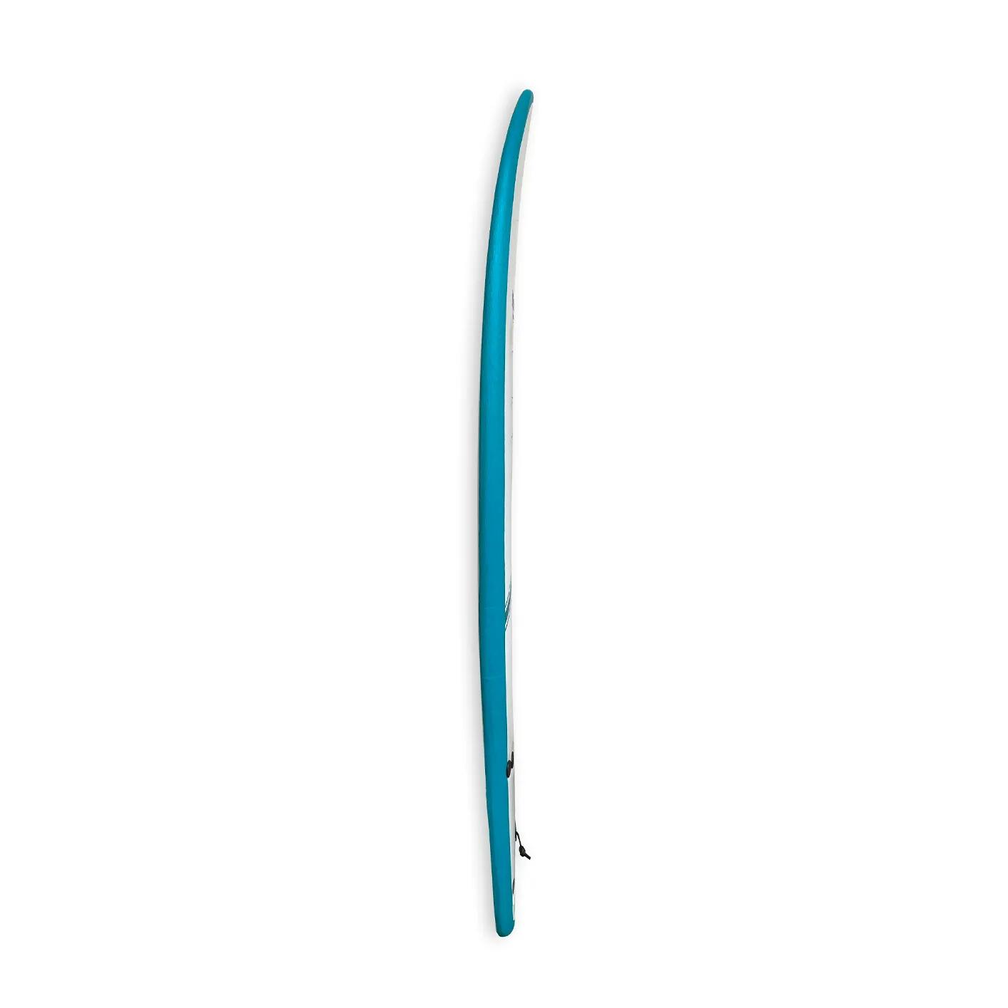 Foamy FISH X - FCS - 6'4 Performance Softboard Surfboard met Fishtail 3/8